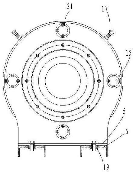 Internal shaping cooling device for PVC biaxial oriented pipe