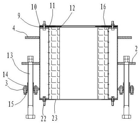 Internal shaping cooling device for PVC biaxial oriented pipe