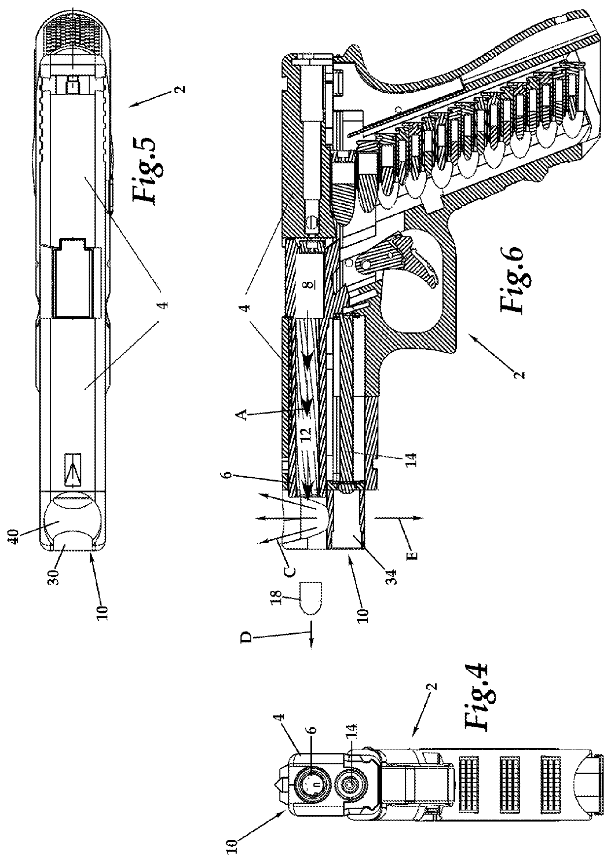 Muzzle brake with propelling nozzle for recoil control