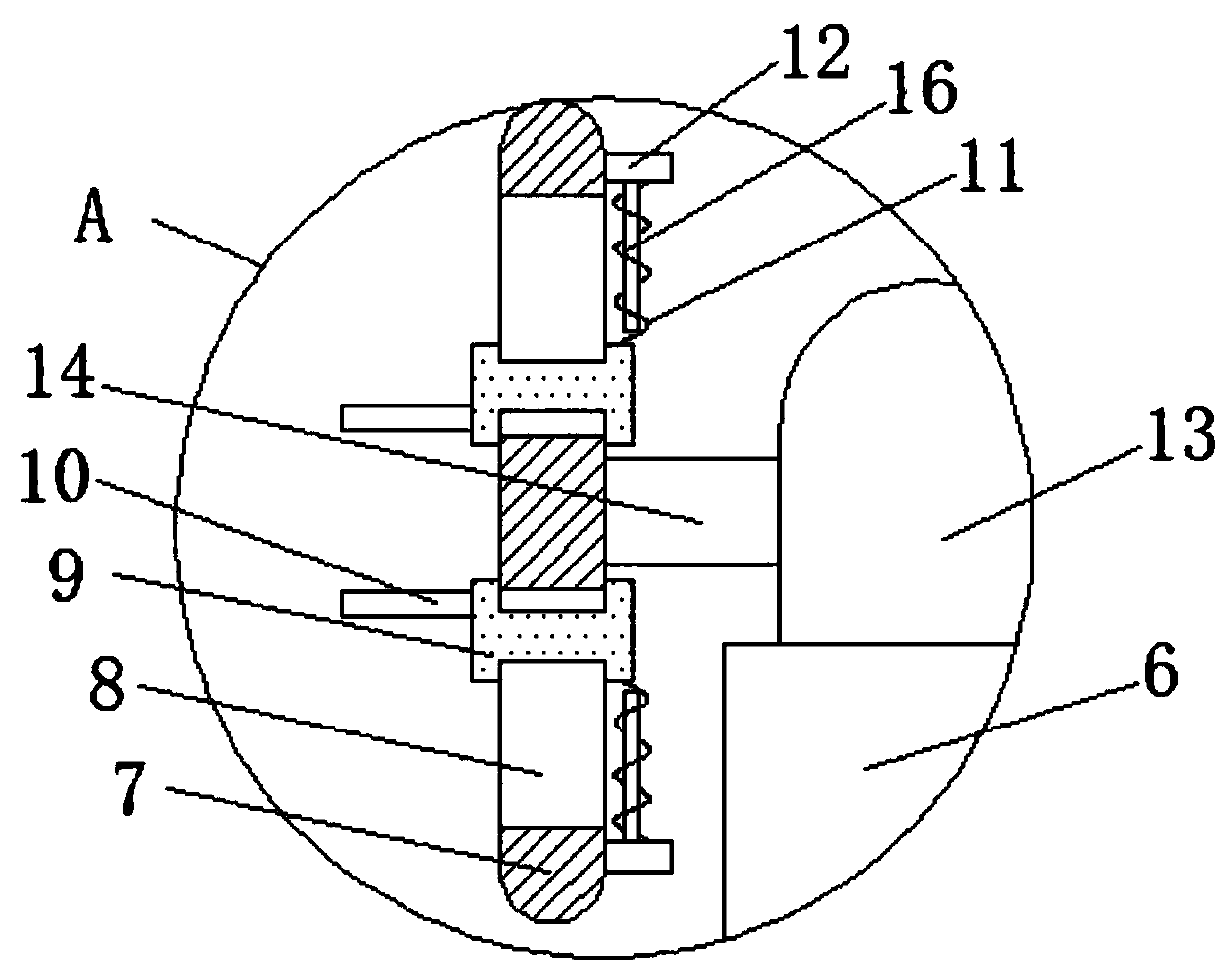 Clamping device for spring brush welding