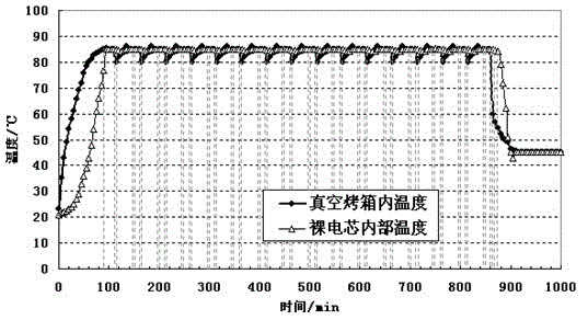 Rapid drying method for lithium ion battery cell