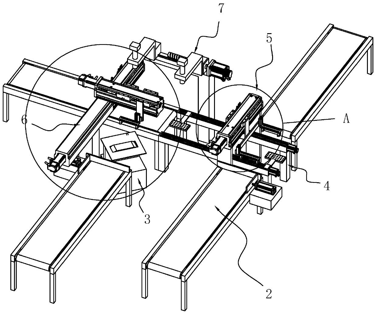 Full-automatic mobile phone screen assembling device