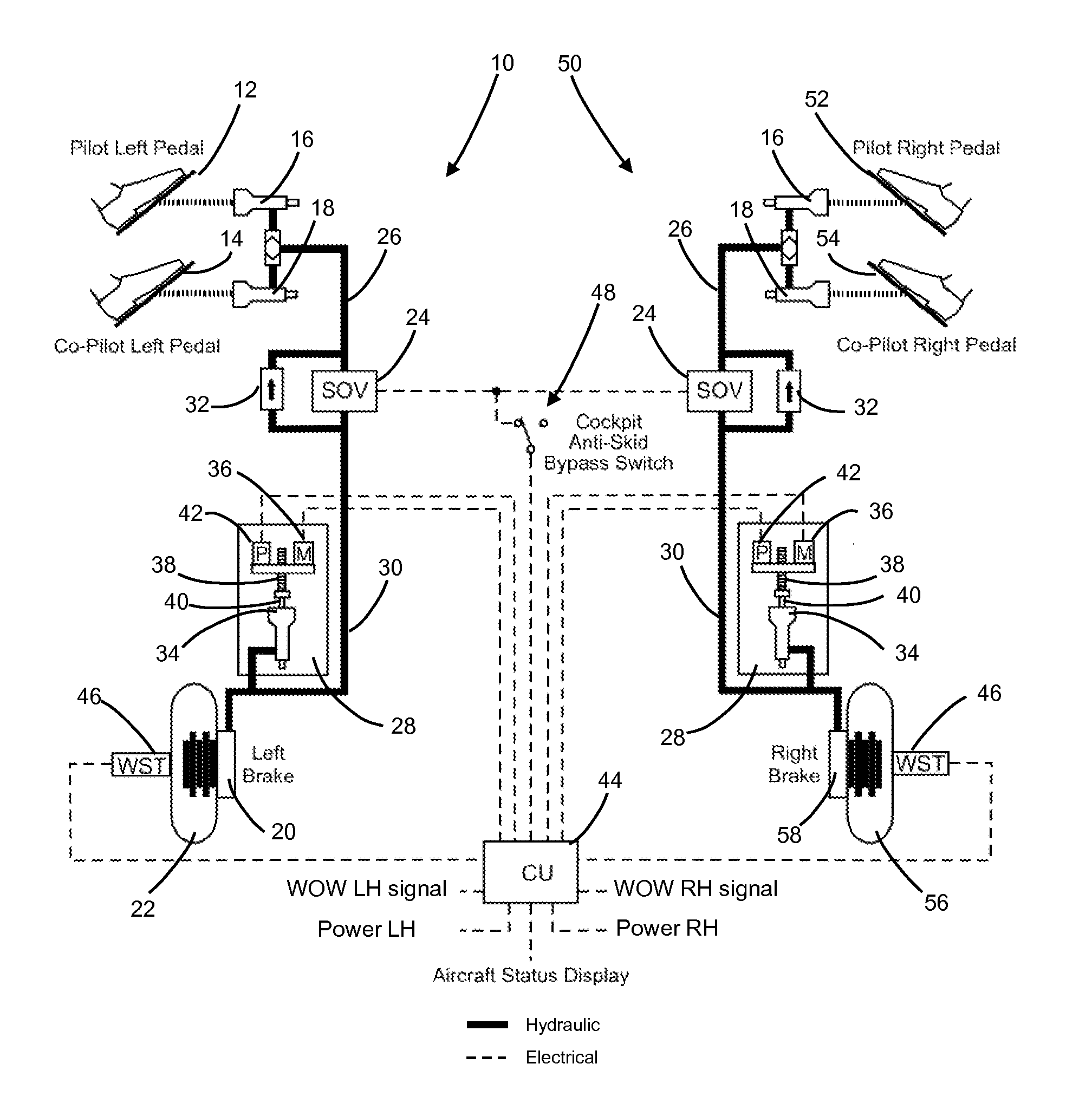 Braking system with linear actuator