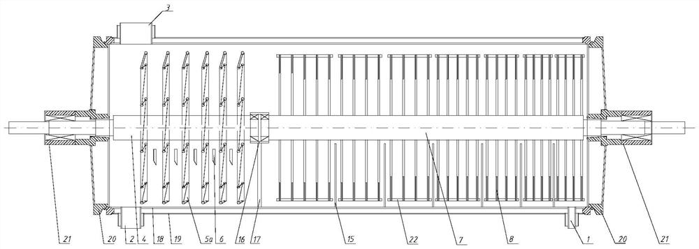 A high-viscosity polymer polycondensation reactor based on a combined stirring mechanism