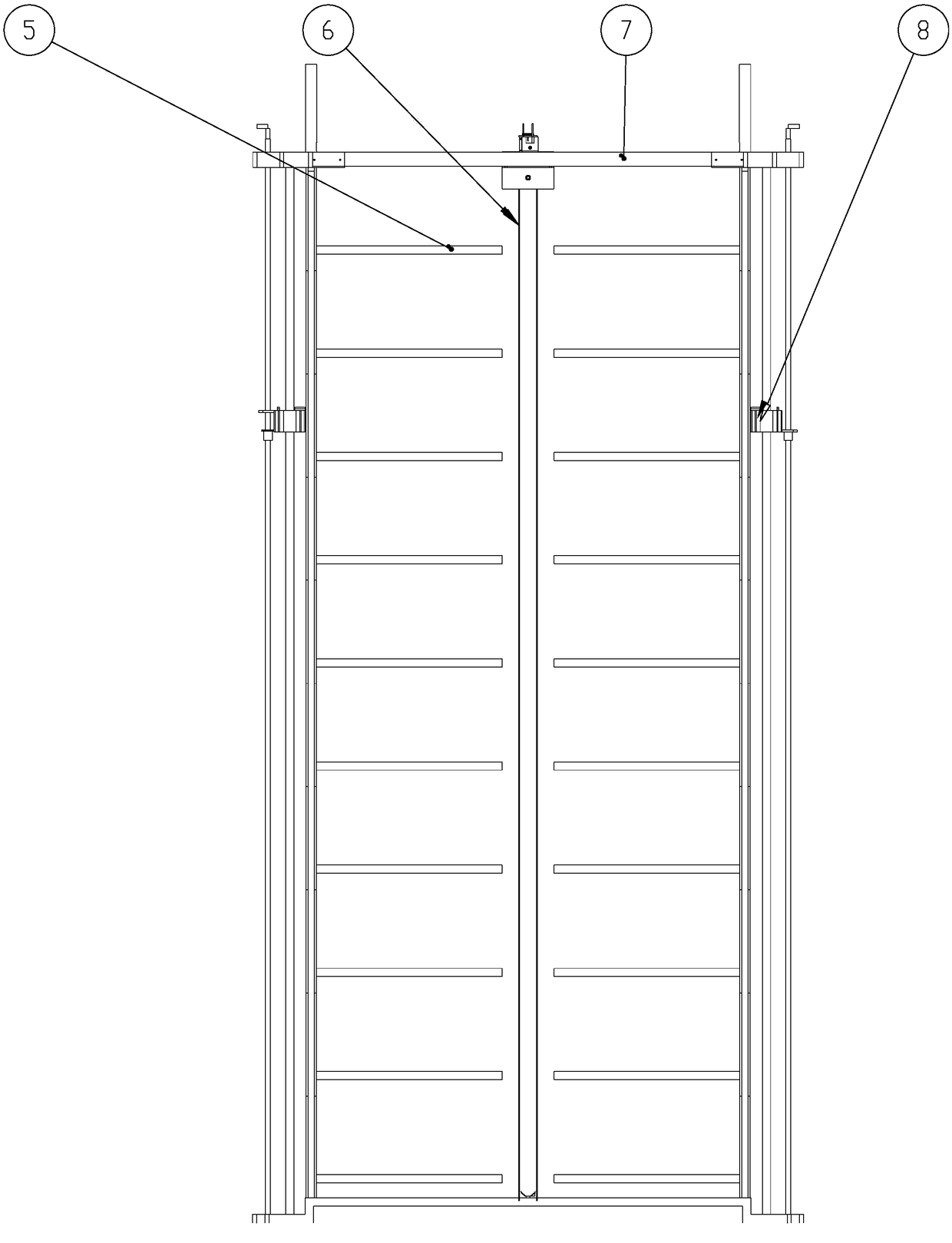 Stereo garage for shared bicycles