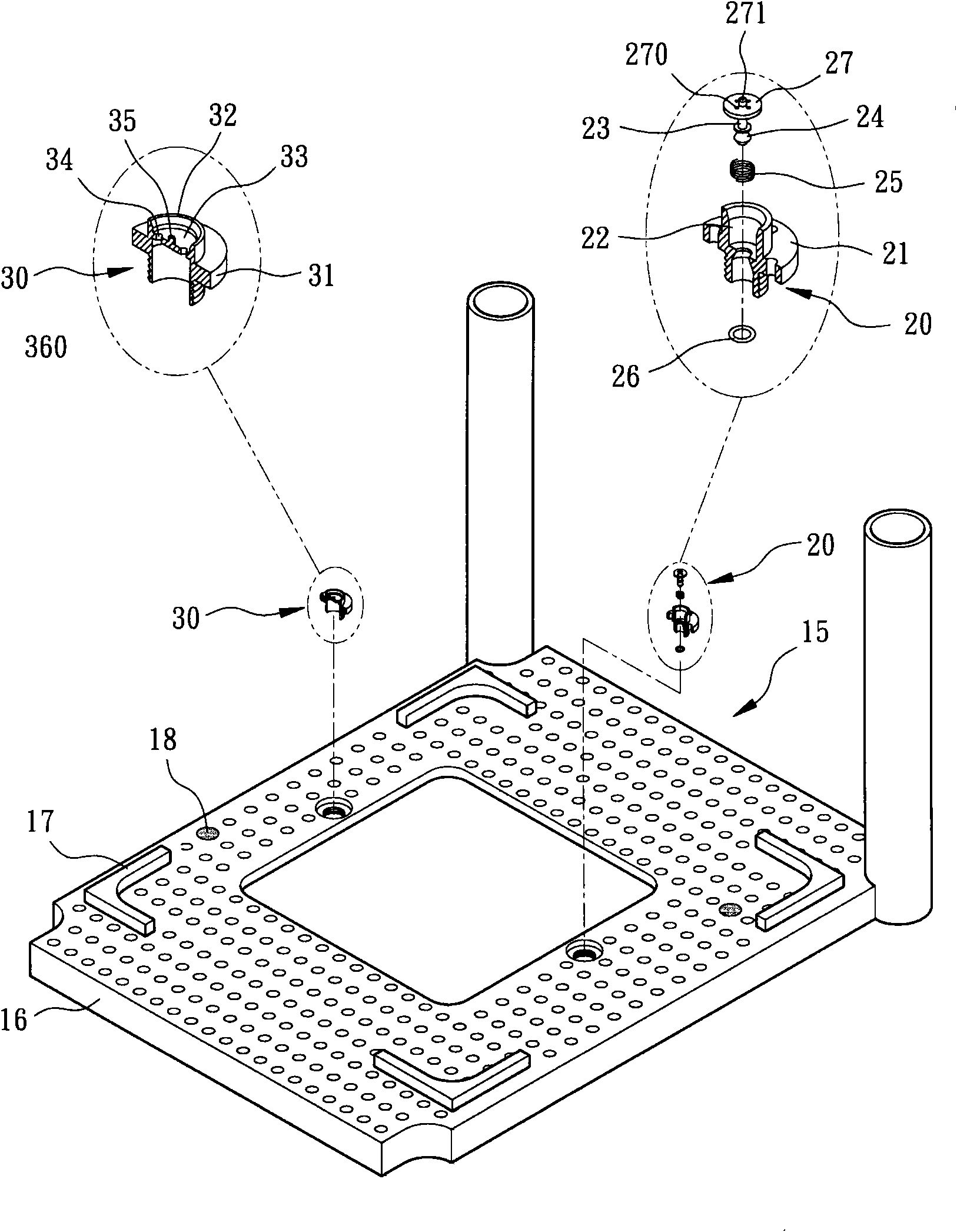 Pressure-maintaining system applied to transplanting container