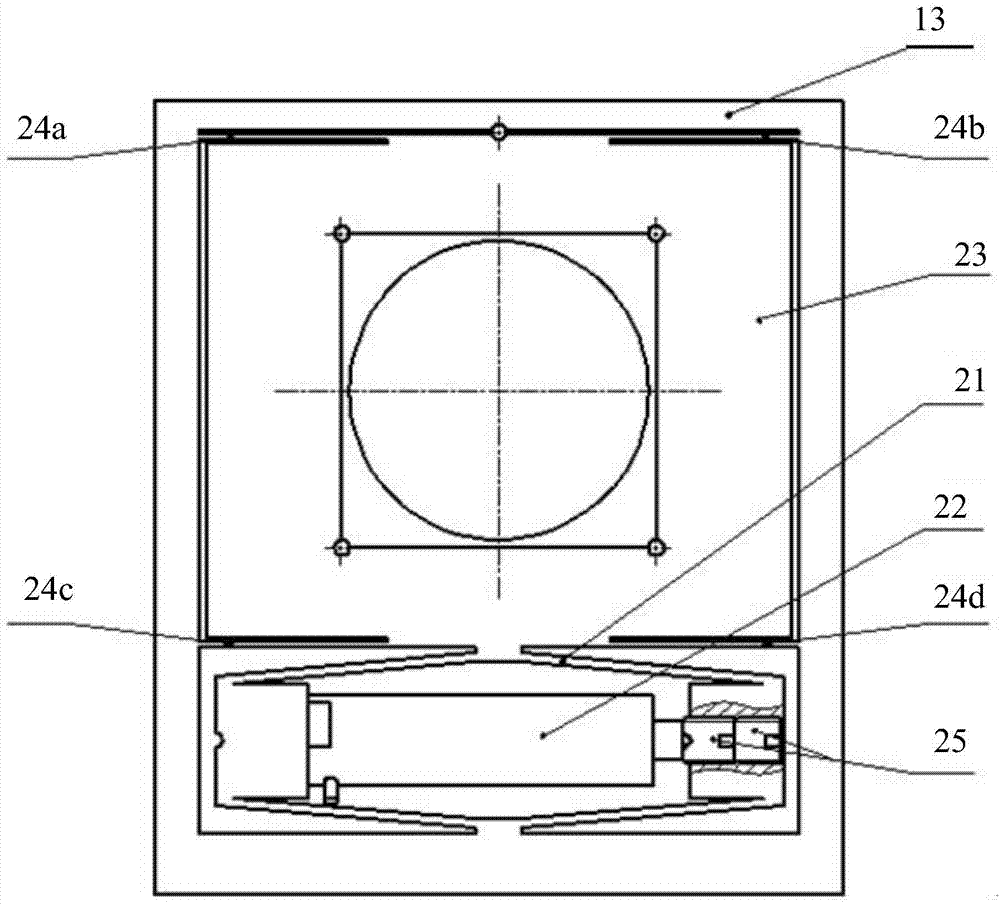 A nested rhombus enlarged two-dimensional precision positioning platform