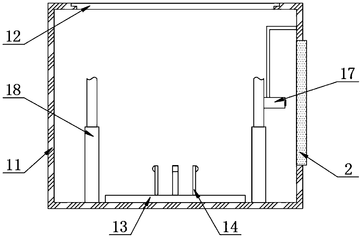 Optical-mechanical-electrical integrated device for detecting size of mechanical part