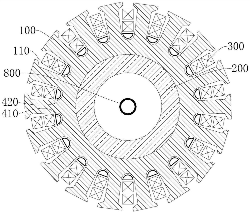 Motor cooling structure and motor