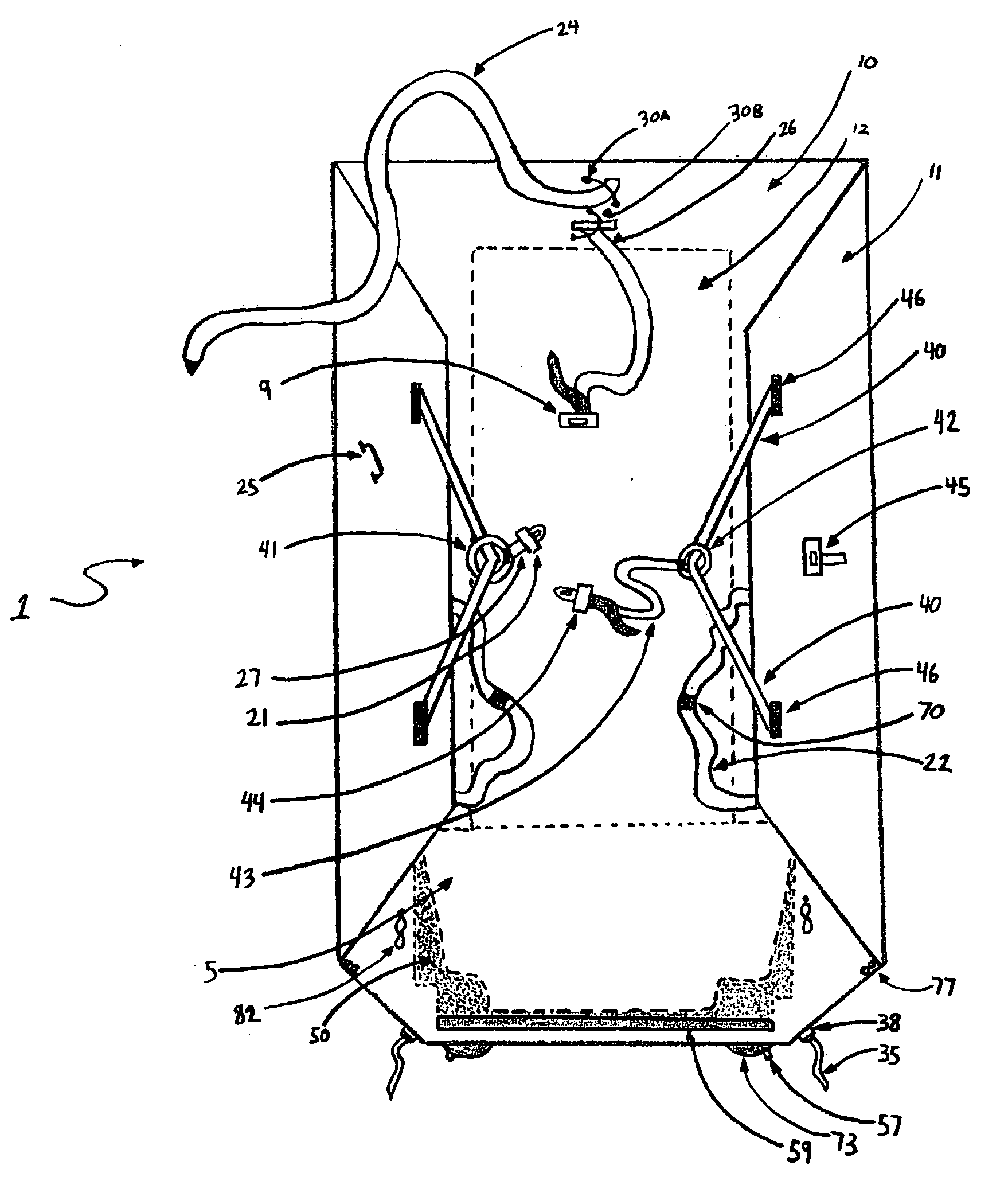 Firefighter rapid emergency extraction device