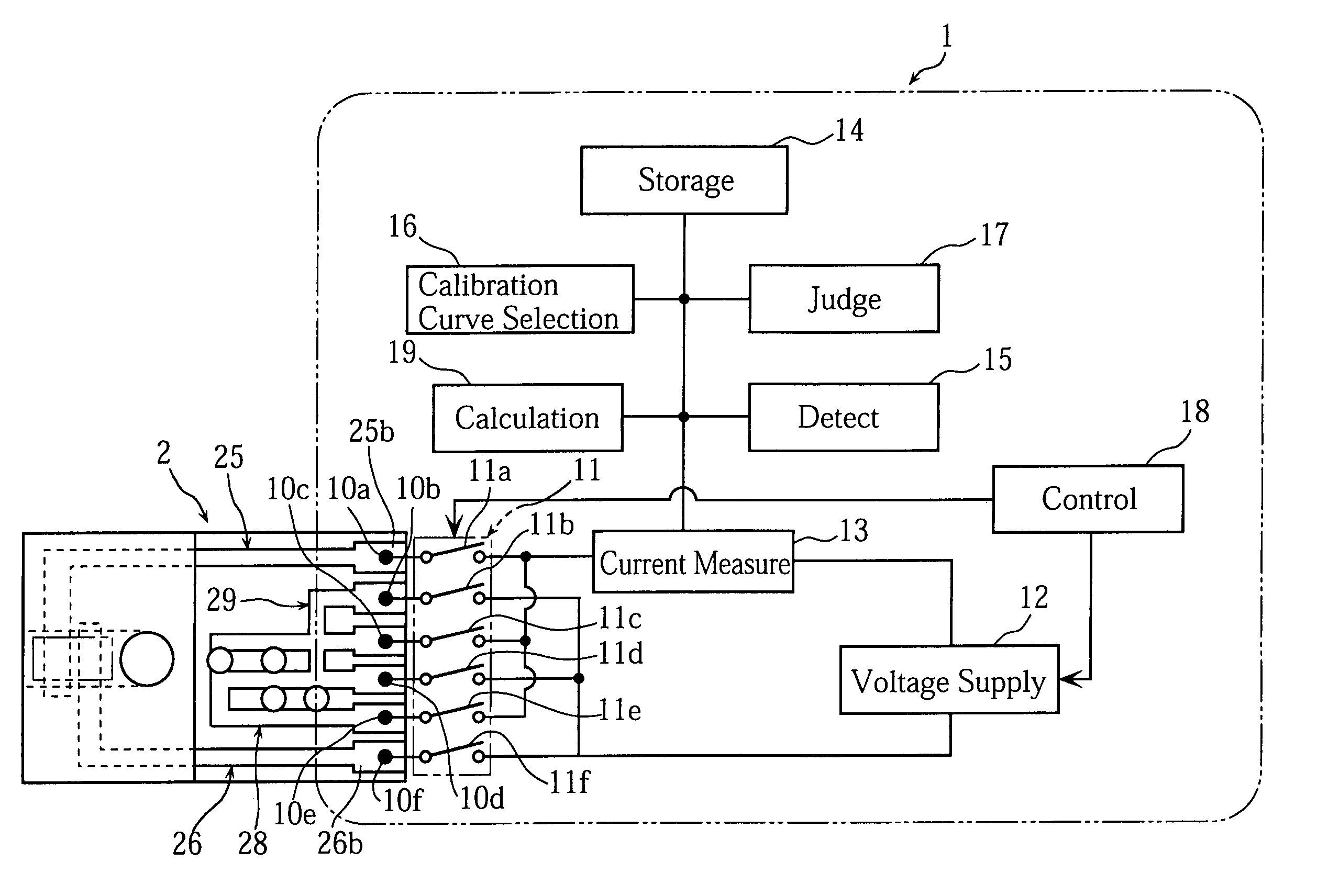 Measuring instrument and concentration measuring device