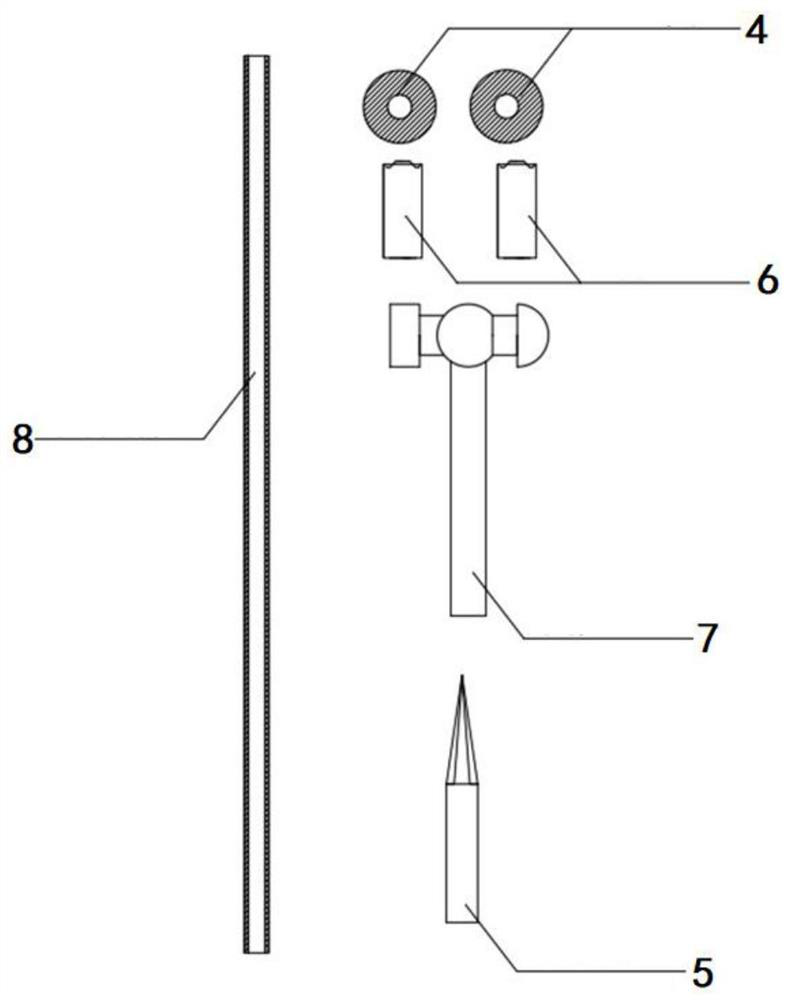 Mounting method of large-diameter hollow rivet for bamboo structure