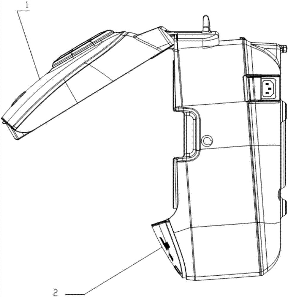 Surface cover component and electric heating cooking appliance with same