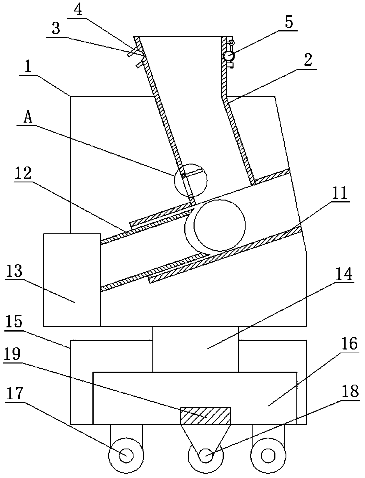 Ball serving device for sports fixed-point shooting training