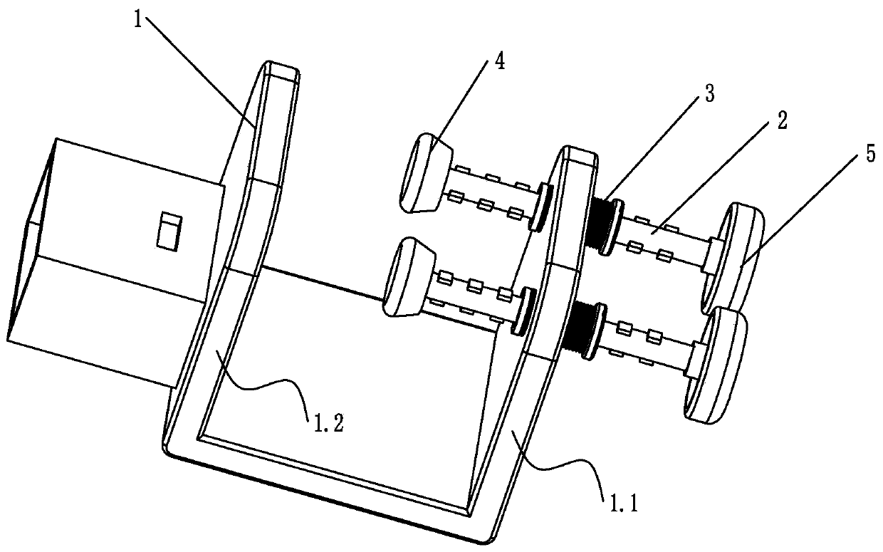 Table top fixing mechanism for sitting posture appliance