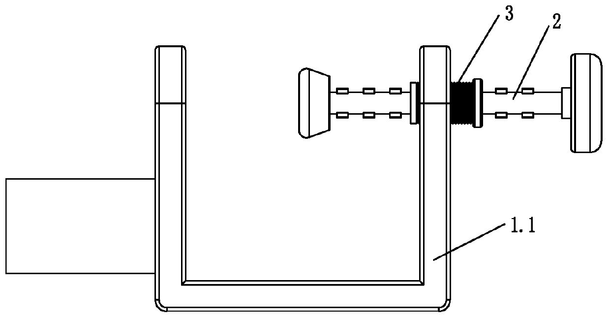 Table top fixing mechanism for sitting posture appliance