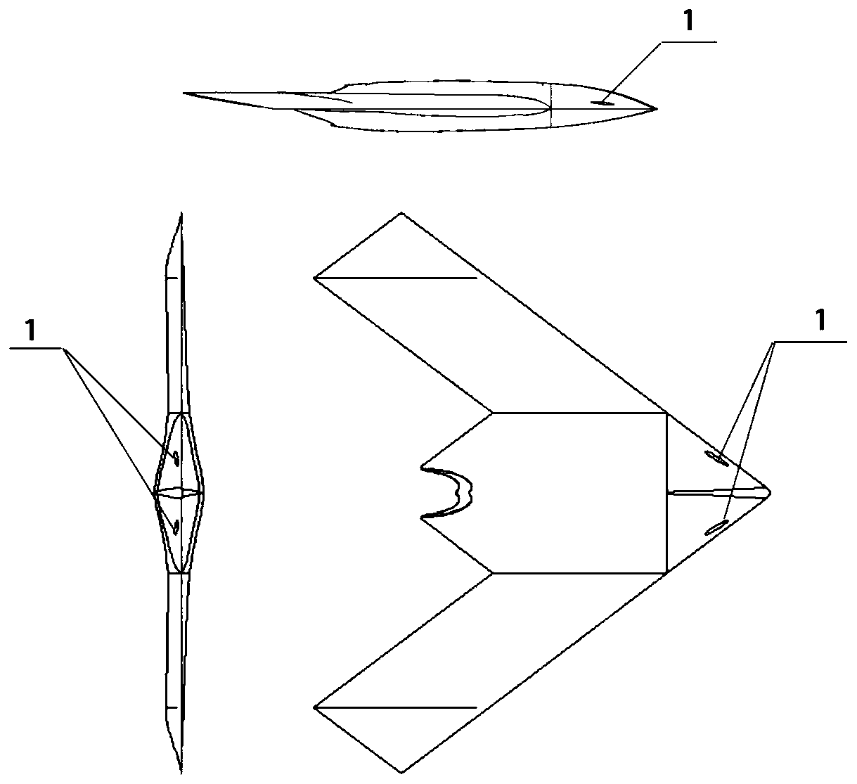 Control method of rolling moment under large attack angle and flight control system