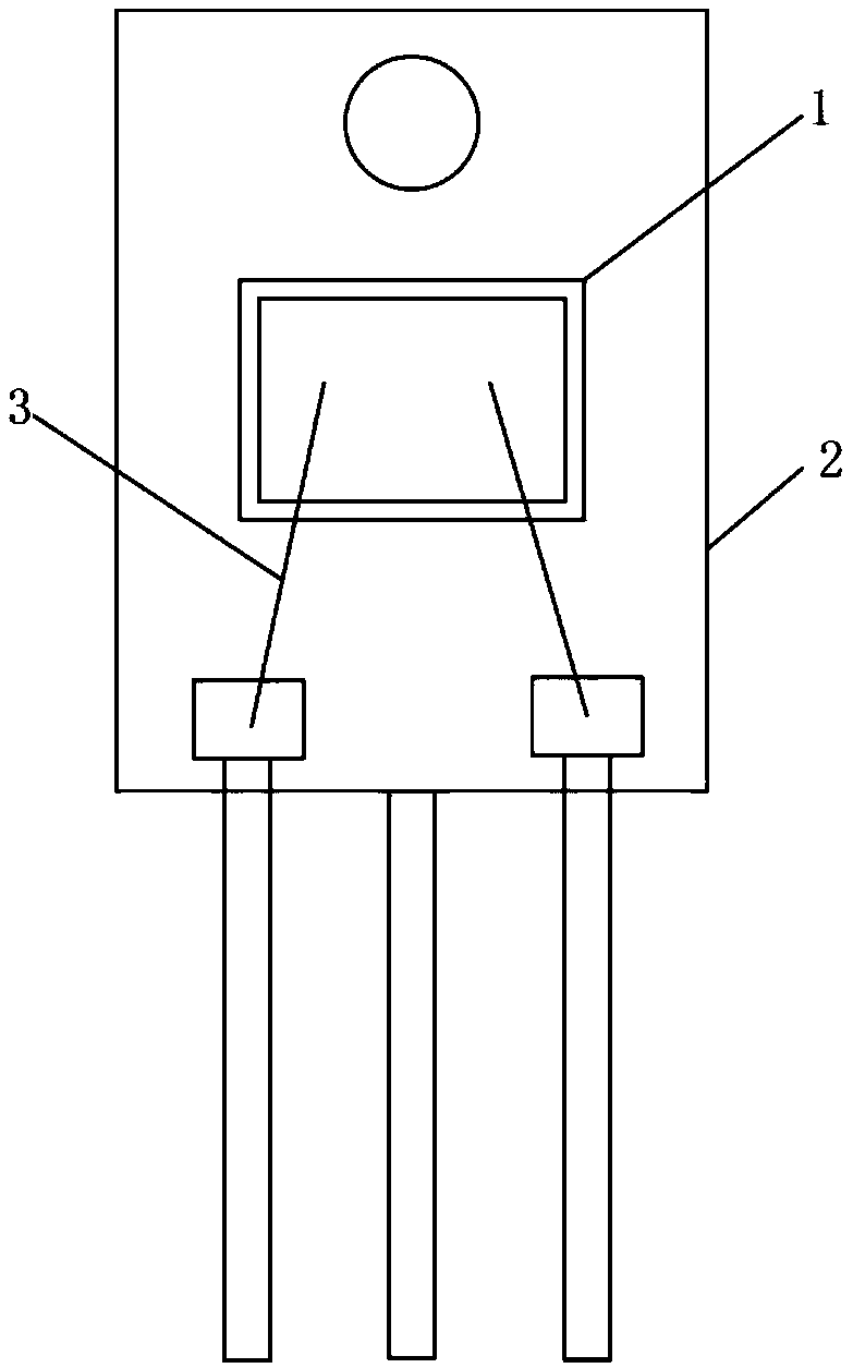 Low-temperature ceramic package process method of diode