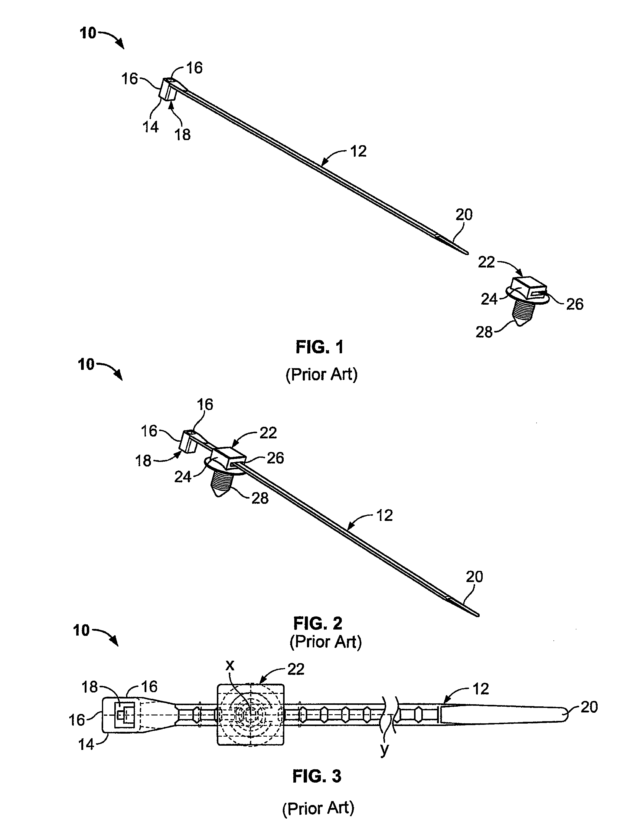 Tie strap assembly