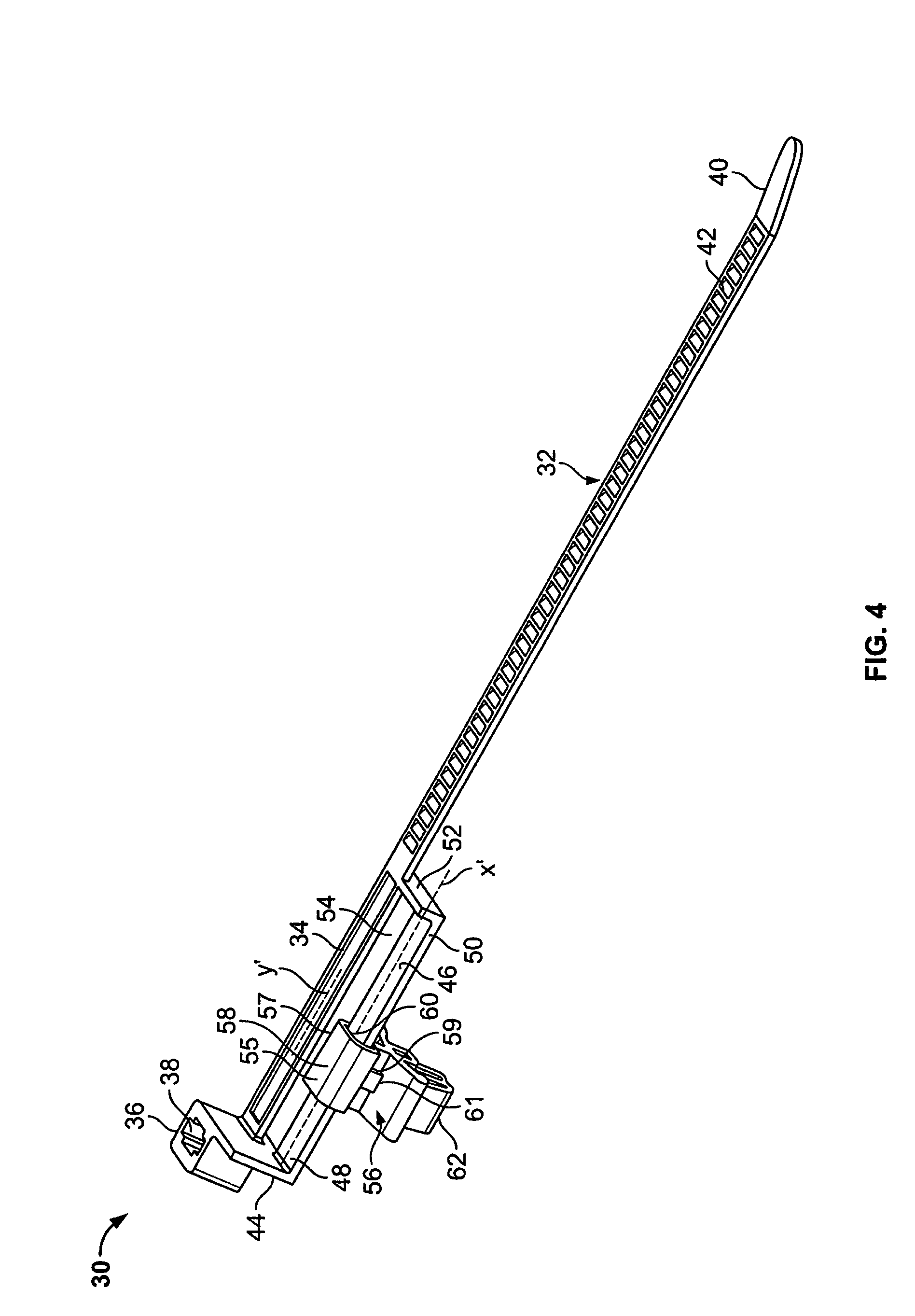 Tie strap assembly