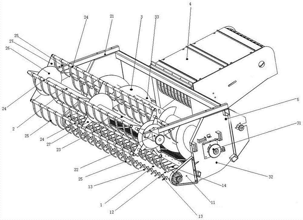 Pickup platform applicable to peanut harvesters