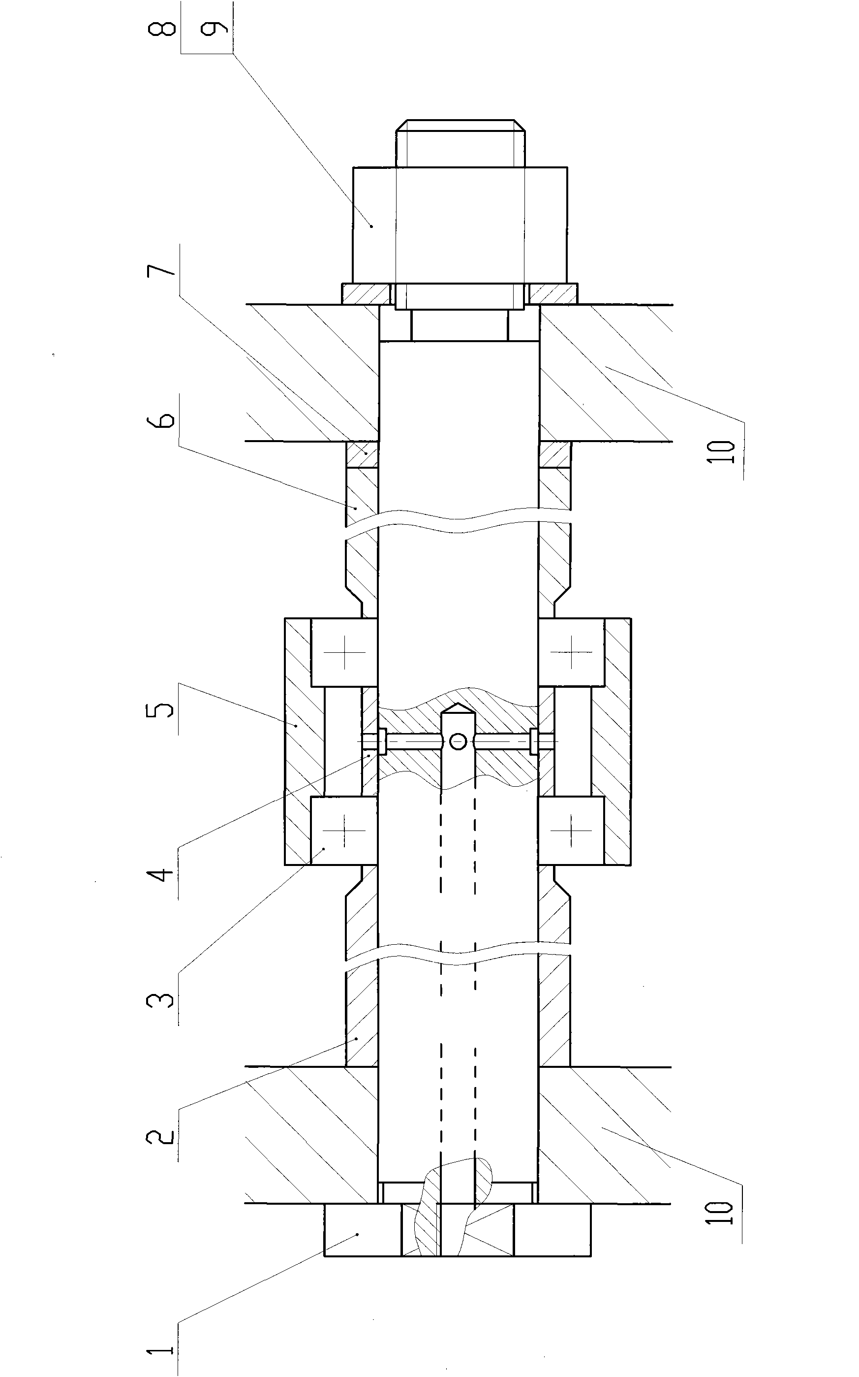 Injection head chain anti-shaking device