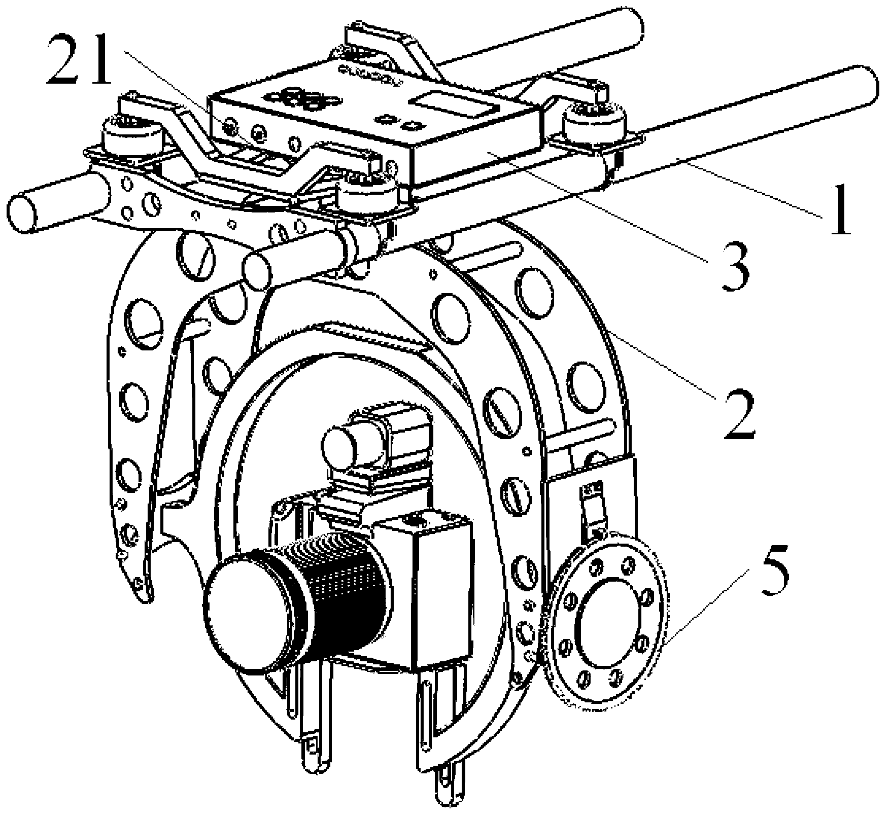 Automatic photography control device for power line inspection unmanned aerial vehicle, and control method thereof