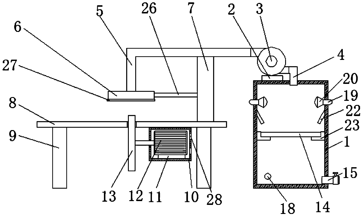 Wood floor cutting machine with good dust removing effect