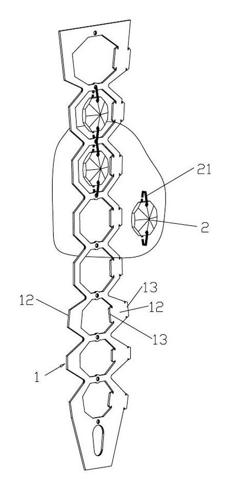 Polygonal metal lamp shade and manufacturing method thereof