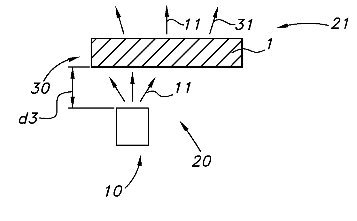 Phosphor with hybrid coating and method of production