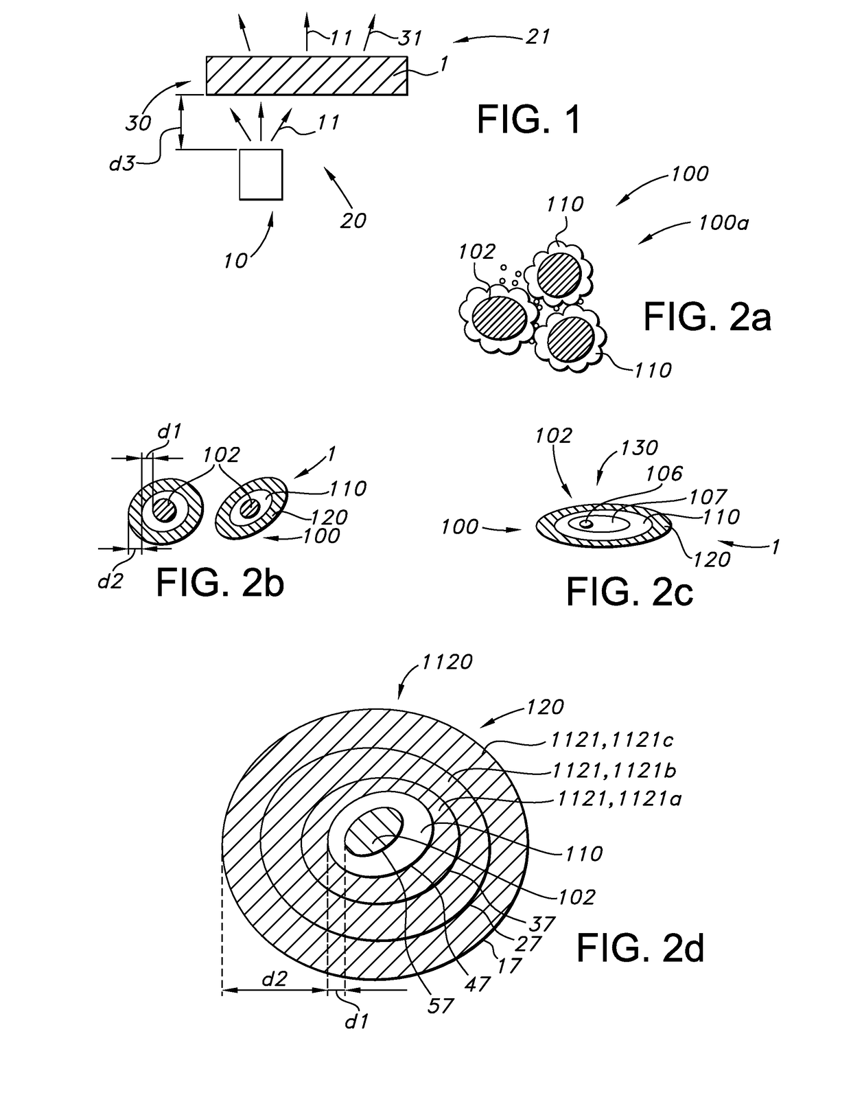 Phosphor with hybrid coating and method of production