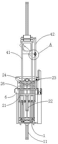 Demolding structure of multi-layer mold rubber vulcanizing machine