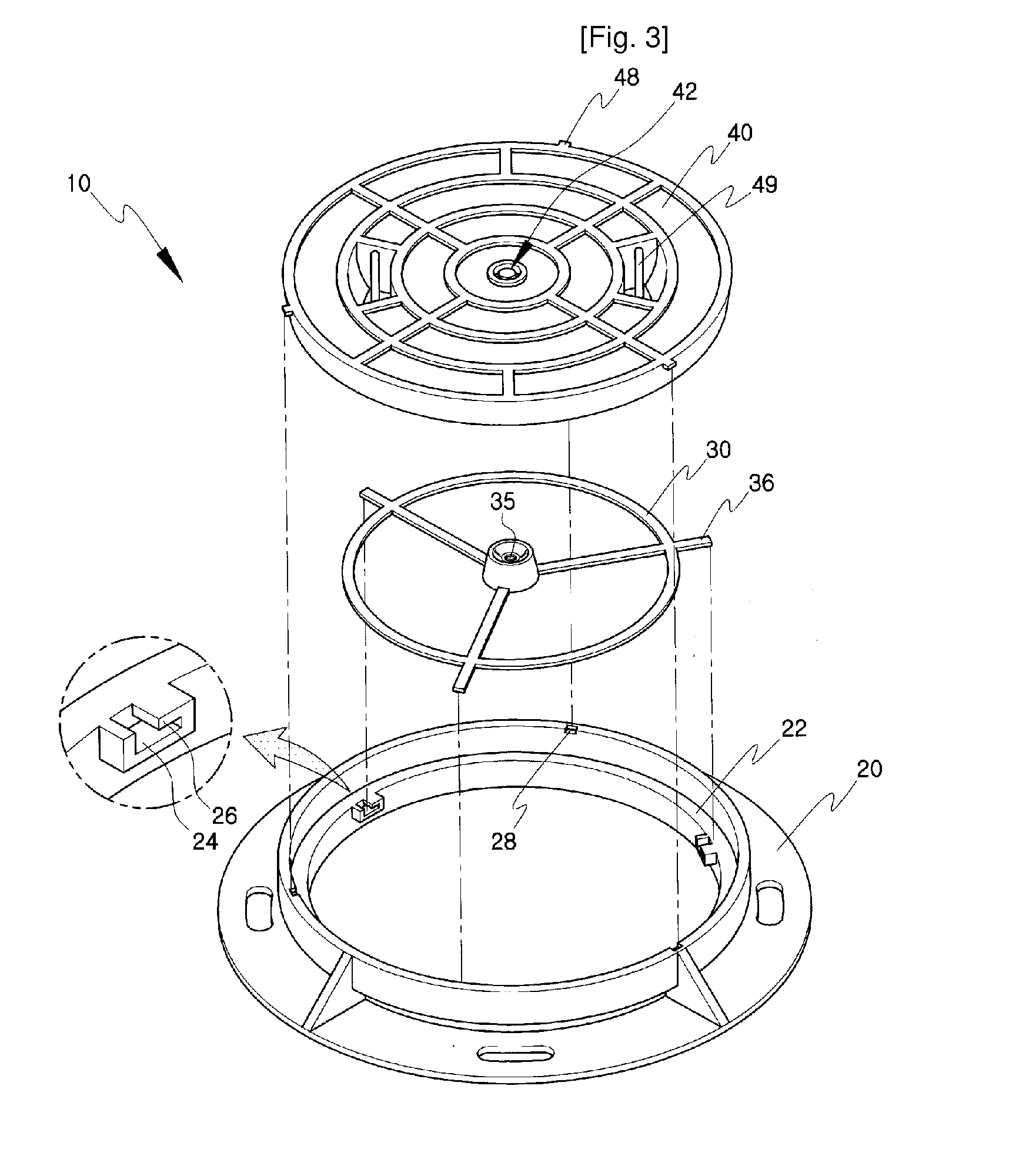 Manhole with Locking Device