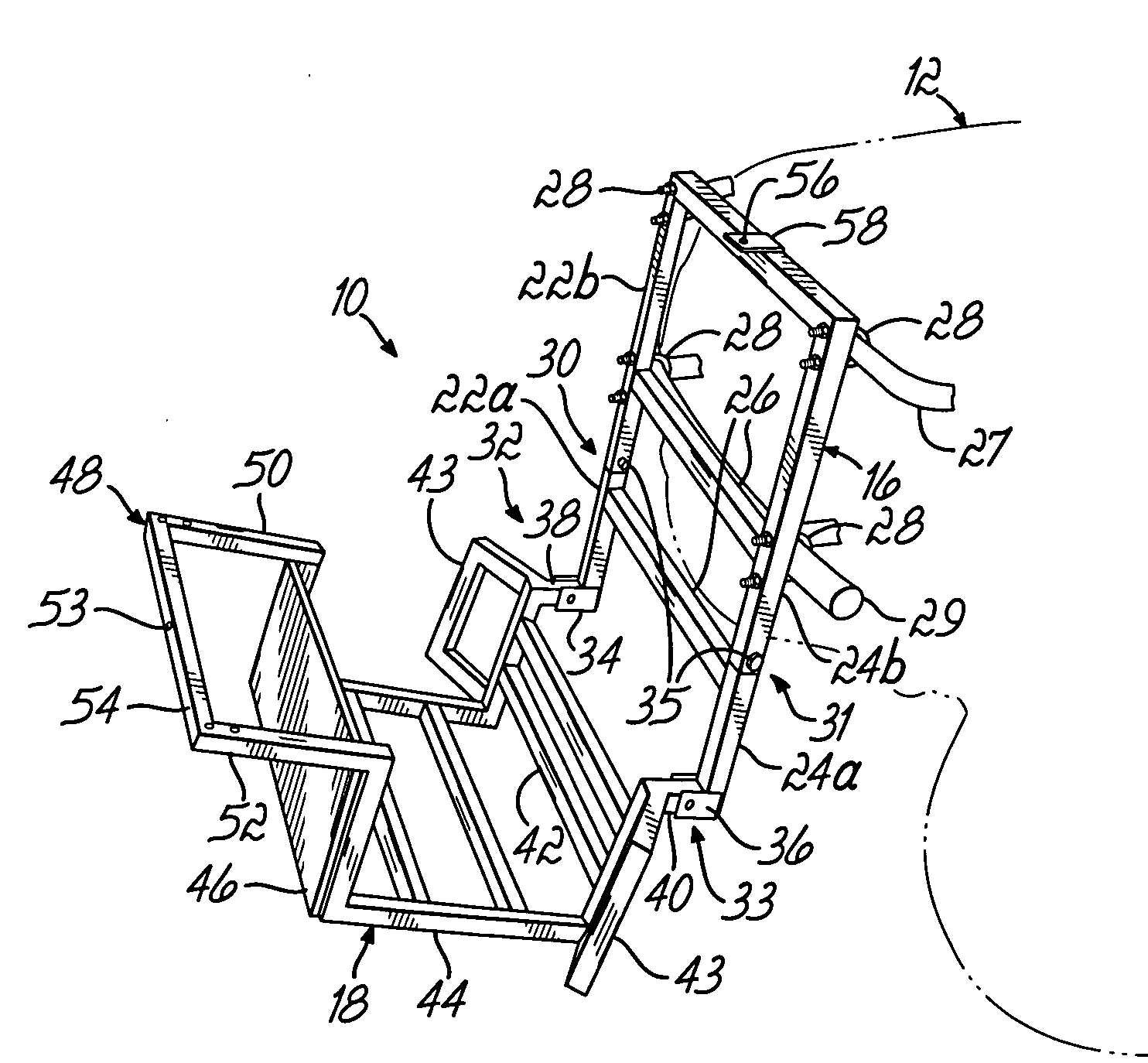 Game rack for an all terrain vehicle