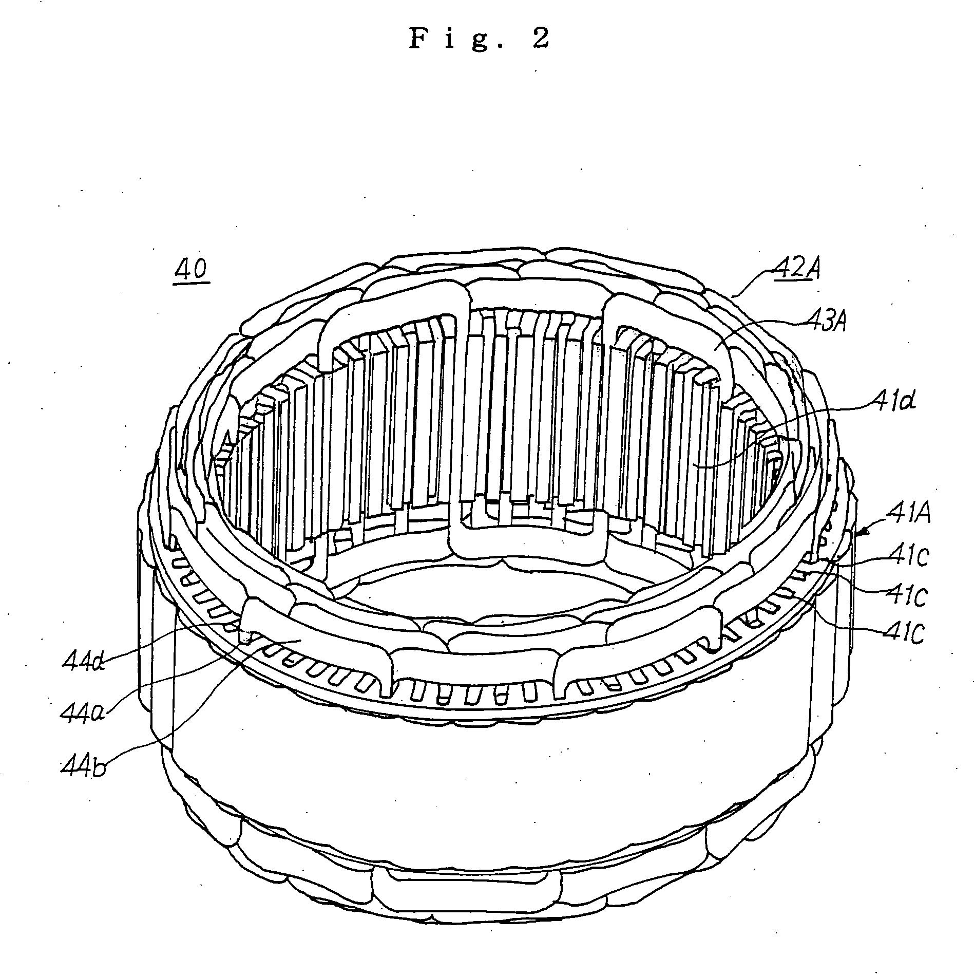 Alternator for a vehicle