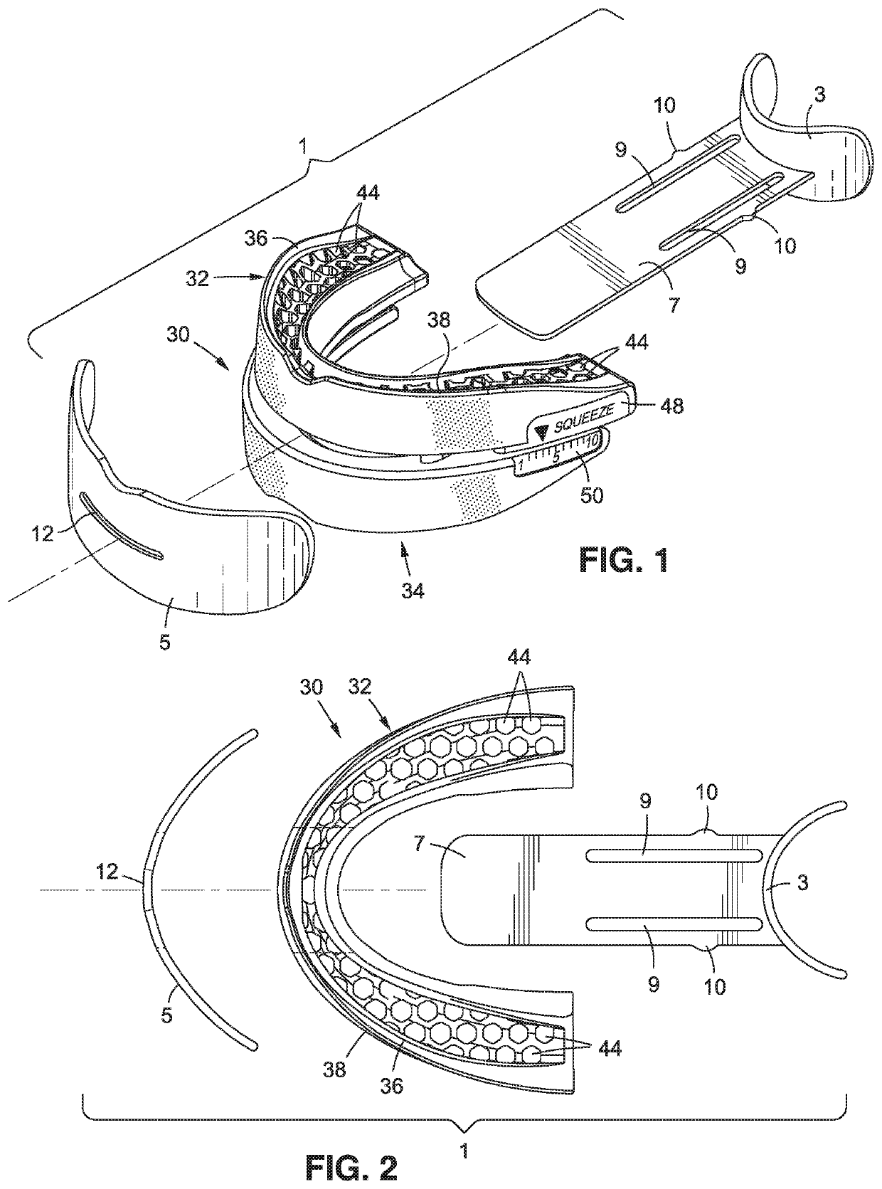 Impression tray with integral handle for an oral jaw advancement appliance