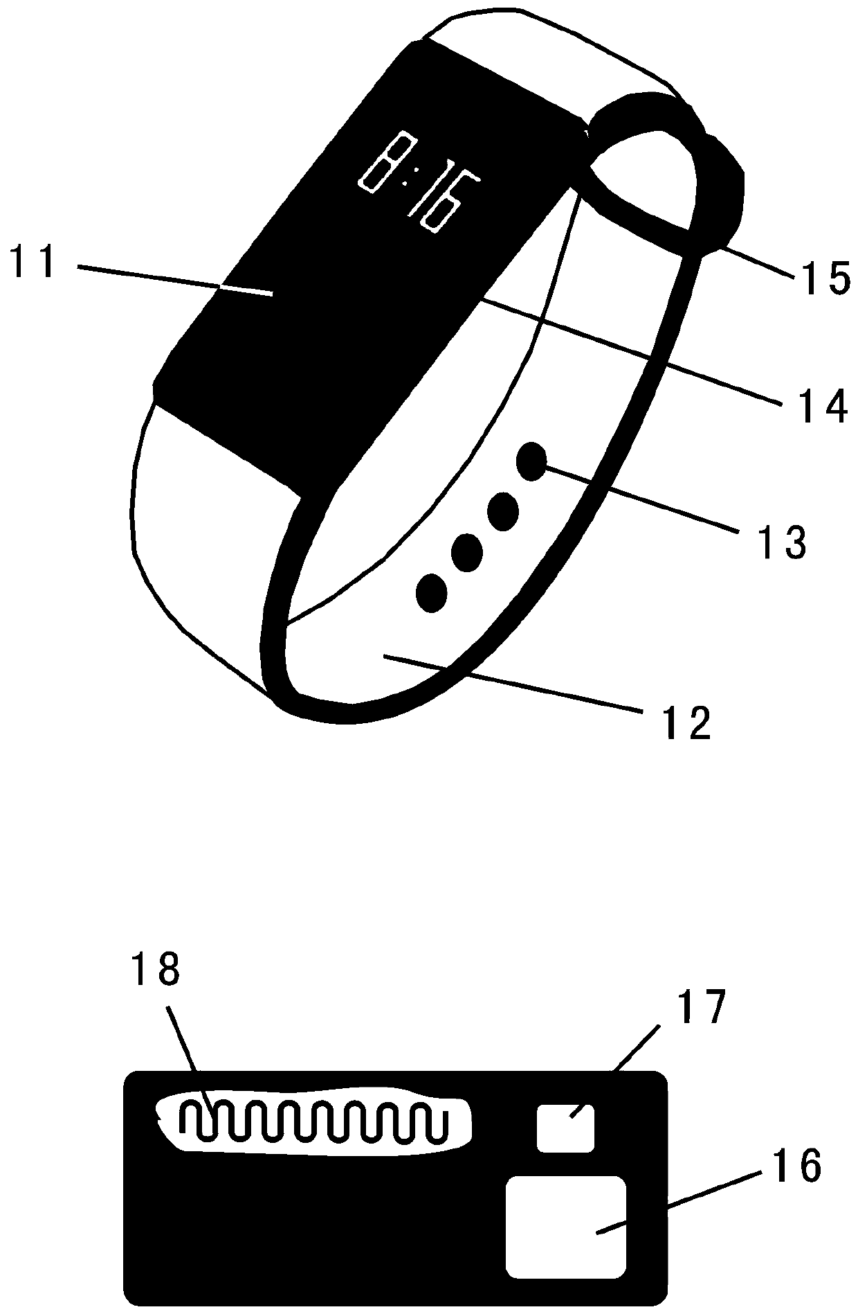 Wristband, arm ring , foot ring, watch and system for intelligently monitoring body temperature through networking