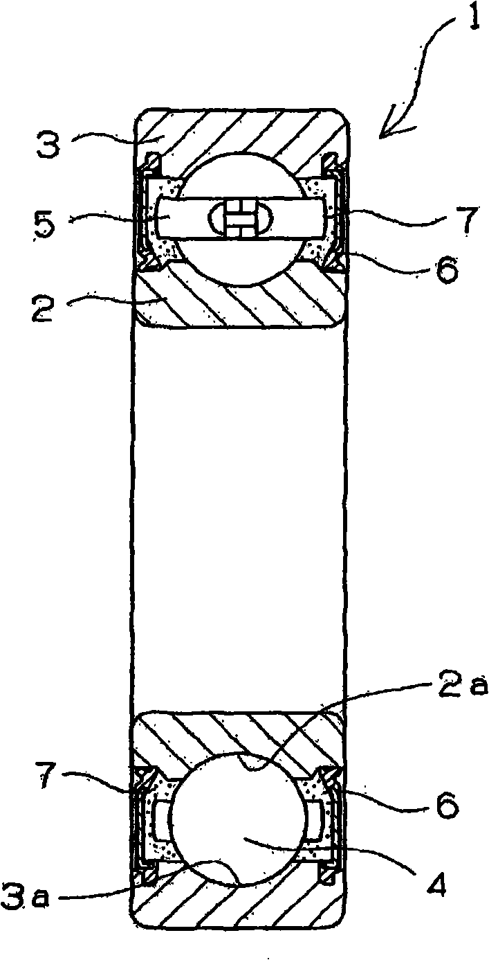 Waterproof grease and hermetically filled with the grease, rolling bearing and hub bearing