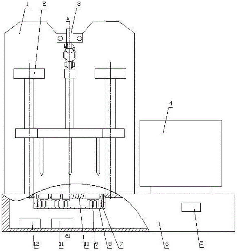 Detection fixture for ozone machine power panel