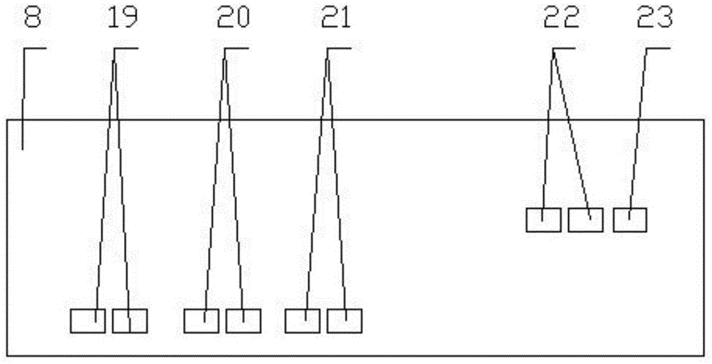 Detection fixture for ozone machine power panel