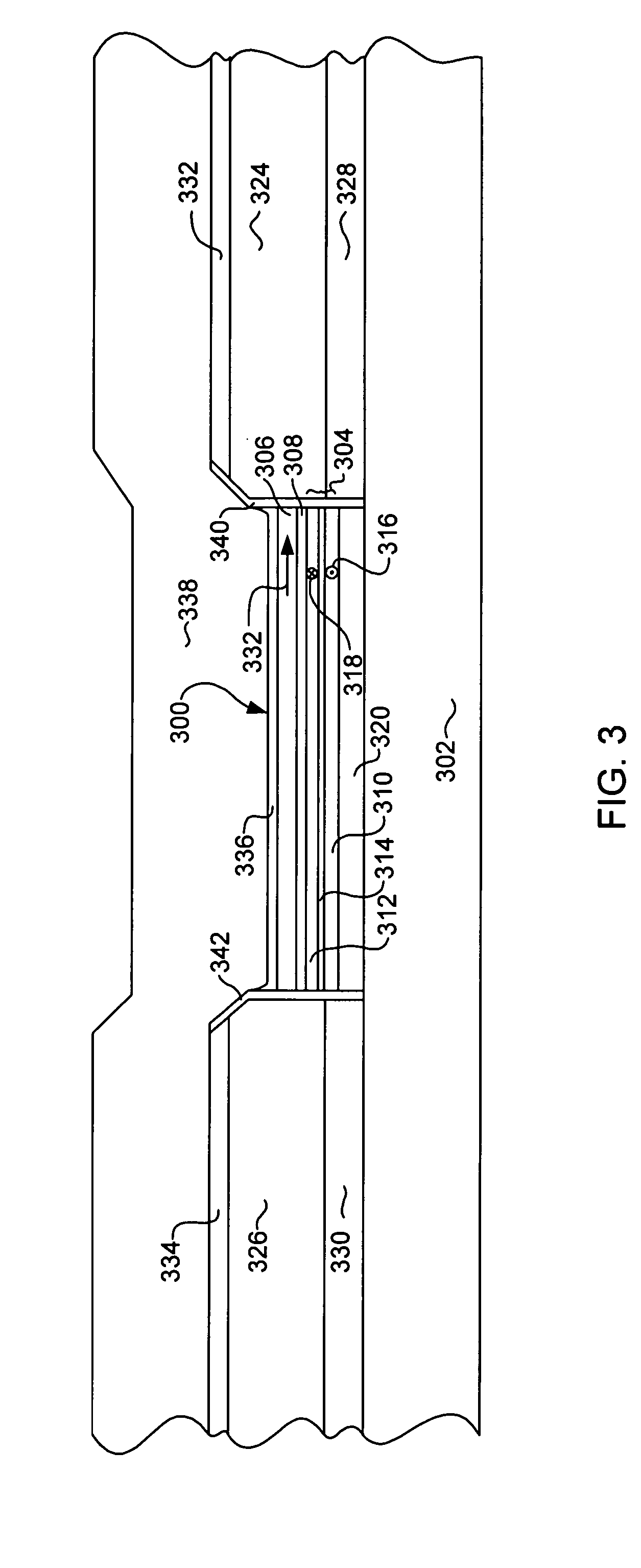 Topographically defined thin film CPP read head fabrication