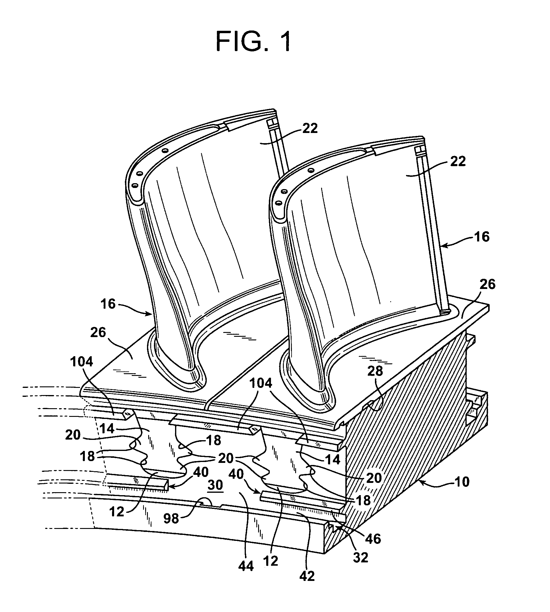 Turbine blade self locking seal plate system