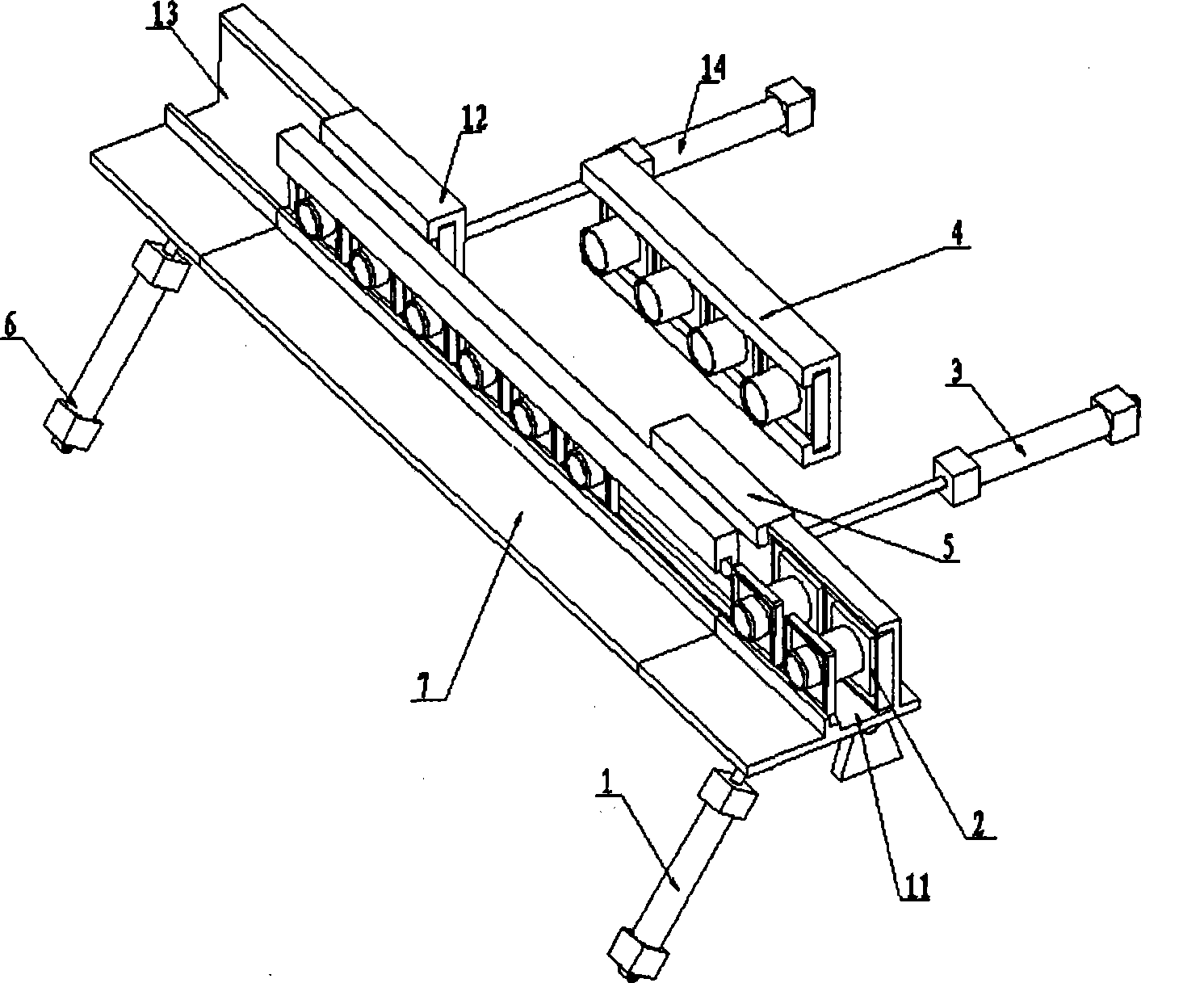 90-degree overturning, mould-opening and closing method of follower fixture and equipment thereof