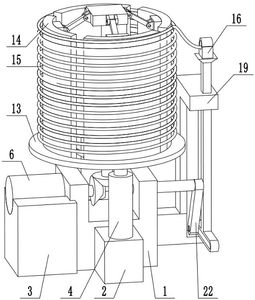 Steel wire production line feeding machining device