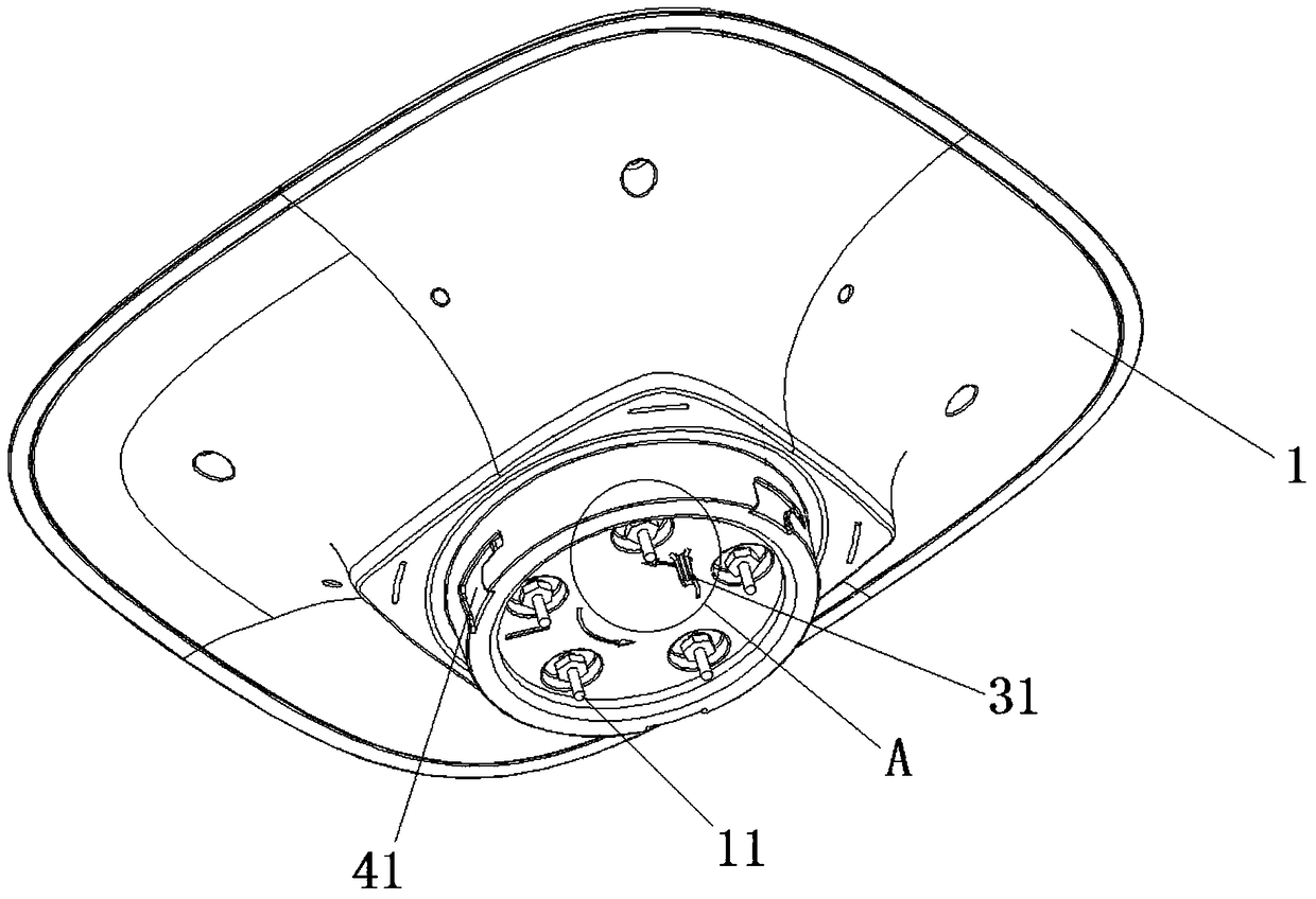 A display component and an air purifier