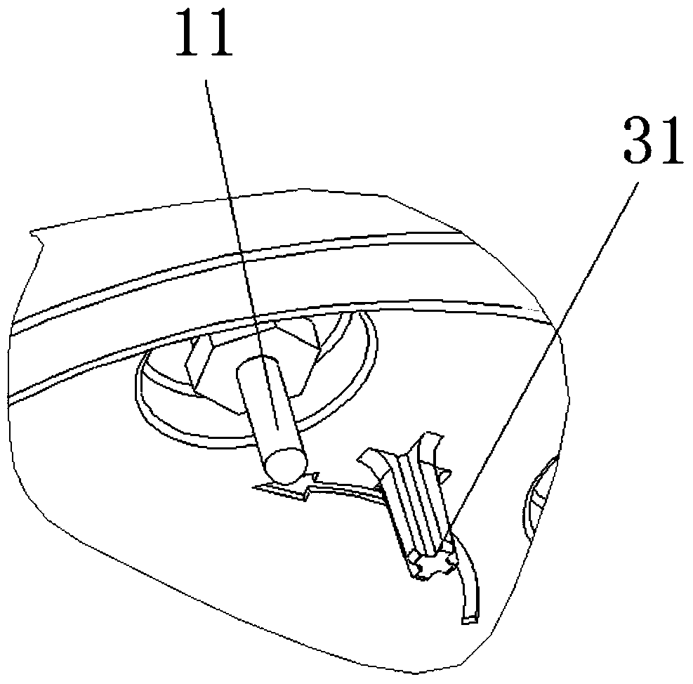 A display component and an air purifier