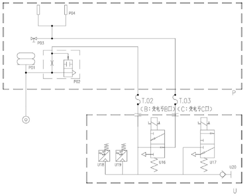 High-voltage device for double-flow system rail transit vehicle