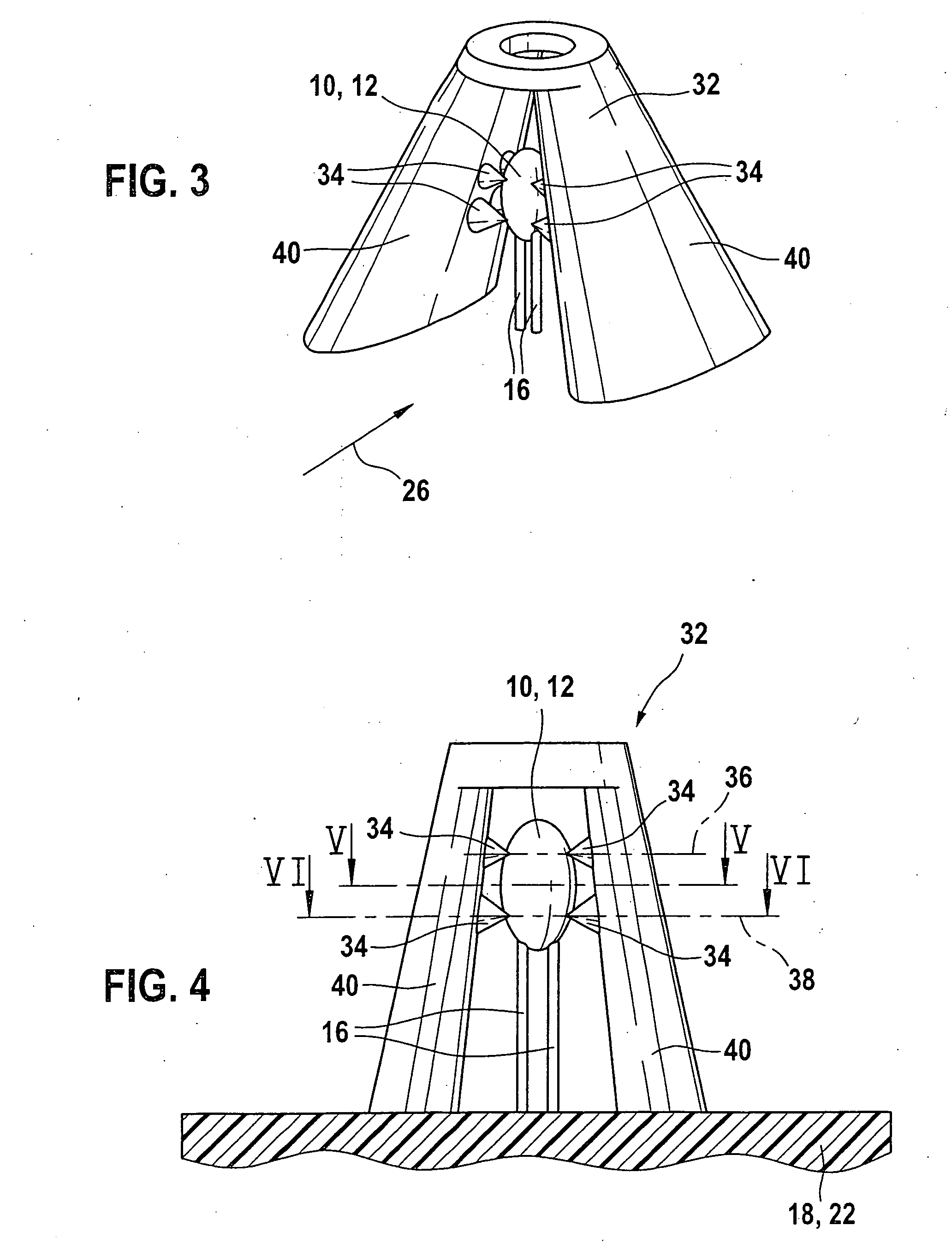 Device for fixing a temperature sensor