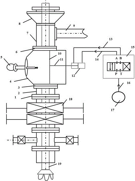 Well mouth flared short joint capable of improving measuring sensitivity of return flow rate of drilling liquid and method