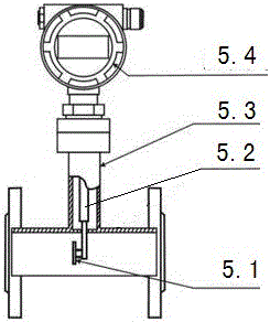 Well mouth flared short joint capable of improving measuring sensitivity of return flow rate of drilling liquid and method